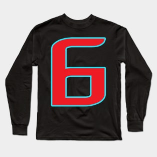 funny numbers Get your luck number 6 Long Sleeve T-Shirt